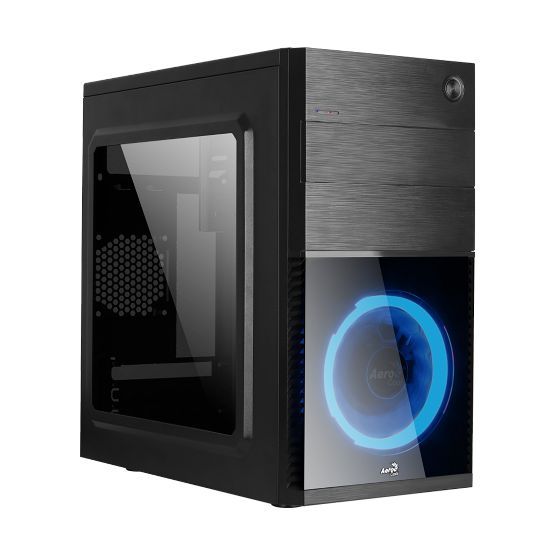 купить Компьютерный корпус Aerocool CS-105 Blue без Б/П в Алматы