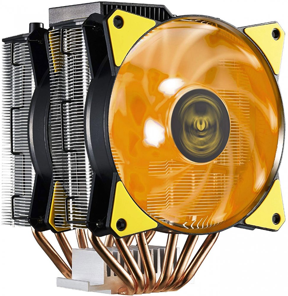 купить Вентилятор для CPU CoolerMaster MasterAir MA620P TUF Intel&AMD RGB 4-pin(PWM) 600-1800RPM 31dBA(Max) LGA1151/1150/1155/2066/2011-v3/2011/AM4/AM3+/FM2+ MAP-D6PN-AFNPC-R1 в Алматы