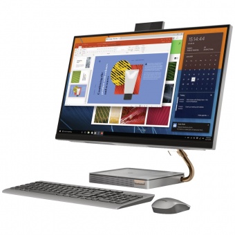 купить Моноблок Lenovo IdeaCentre A540-27ICB  27** QHD(2560x1440) IPS/Intel Core i5-9400T 1.80GHz Hexa/8GB/1TB/GMA HD630/noDVD/WiFi/BT4.0/CR/KB+MOUSE(WLS)/W10H/1Y/GREY в Алматы