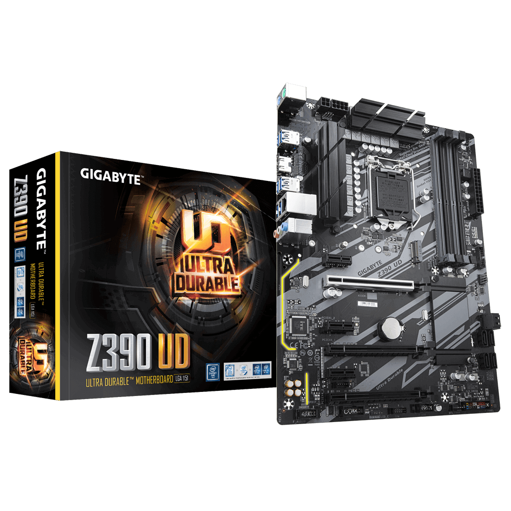 купить Материнская плата Gigabyte Z390 UD Intel Z390 LGA1151 4xDDR4 6xSATA HDMI RAID M.2 ATX в Алматы