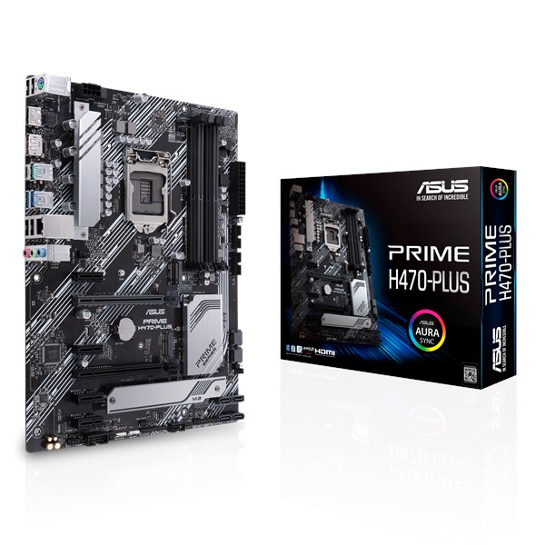 купить Материнская плата ASUS PRIME H470-PLUS LGA1200 4xDDR4 6xSATA3 2xM.2 DP HDMI 3xPCIe3.0 ATX в Алматы
