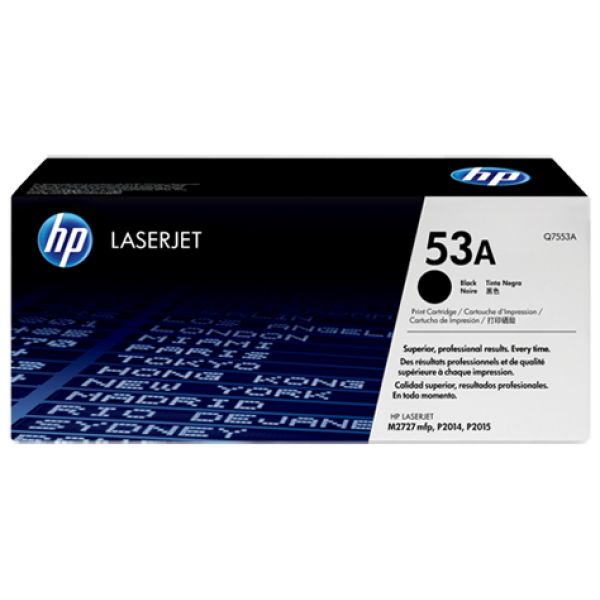 купить Картридж лазерный HP Q7553A, черный, На 3000 страниц (5% заполнение) для HP LaserJet P2014/P2015 в Алматы