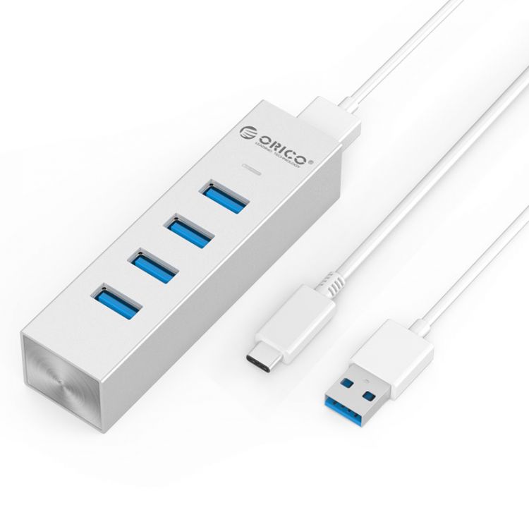 купить Адаптер сетевой USB ORICO ASH3L-U3-SV-PRO <1000Mb/s, USb3.0x3, TypeC cable> в Алматы