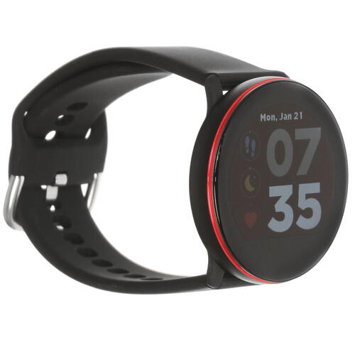 купить CANYON Marzipan SW-75 Smart watch, 1.22inches IPS full touch screen, aluminium+plastic body,IP68 waterproof, multi-sport mode with swimming mode, compatibility with iOS and android,black-red body with extra black leather belt, Host: 41.5x11.6mm, Stra в Алматы