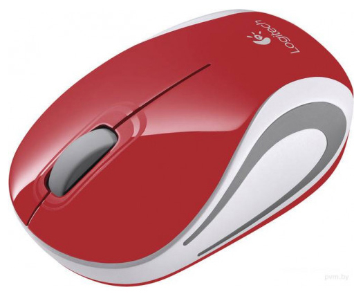 купить Мышь беспроводная Logitech M187 Mini Mouse, Red (красная, оптическая, 1000dpi, 2.4 GHz/USB-ресивер, сверхпортативная) в Алматы