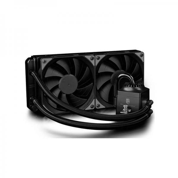 купить Водяное охлаждение, Deepcool, СAPTAIN 240 EX RGB DP-GS-H12L-CT240RGB, Intel 2011/1366/1151/1150/1155/1156 и AMD  AM4 /FM2 /FM2/FM1/AM3 /AM3/AM2 /AM2, 2*120мм вентилятора, Воздушный поток 153.04CFM, Чёрный в Алматы