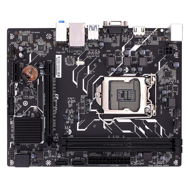 купить Материнская плата S-1151 H310 Colorful H310M-E D3 V20 <2xDDR3, mATX, VGA HDMI> в Алматы