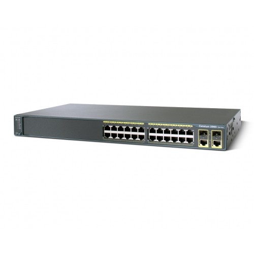 купить WS-C2960+24TC-L Коммутатор Catalyst 2960 Plus 24 10/100 + 2T/SFP LAN Base  в составе: CAB-ACE 1 шт в Алматы