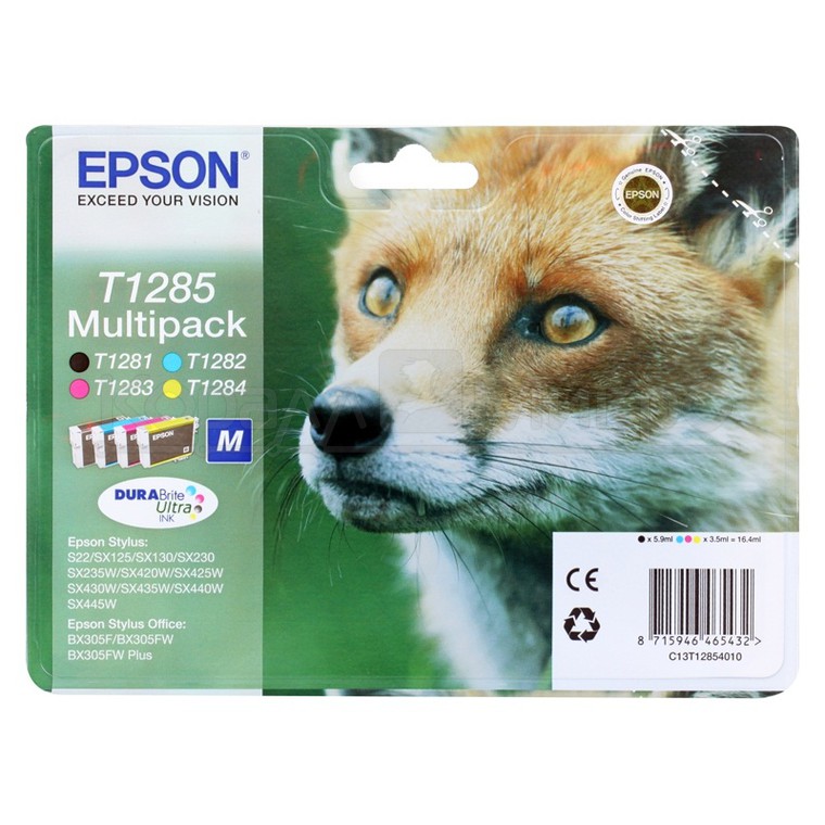 купить Картридж Epson C13T12854012 S22/SX125 набор 4 шт.new в Алматы