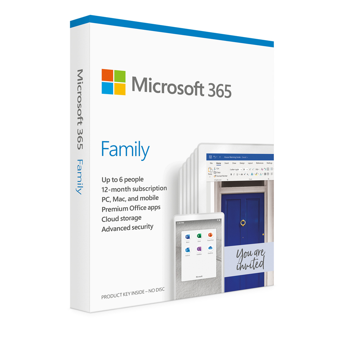 купить MS M365 Family English Subscr 1YR Central/Eastern Euro Only Medialess P8 в Алматы