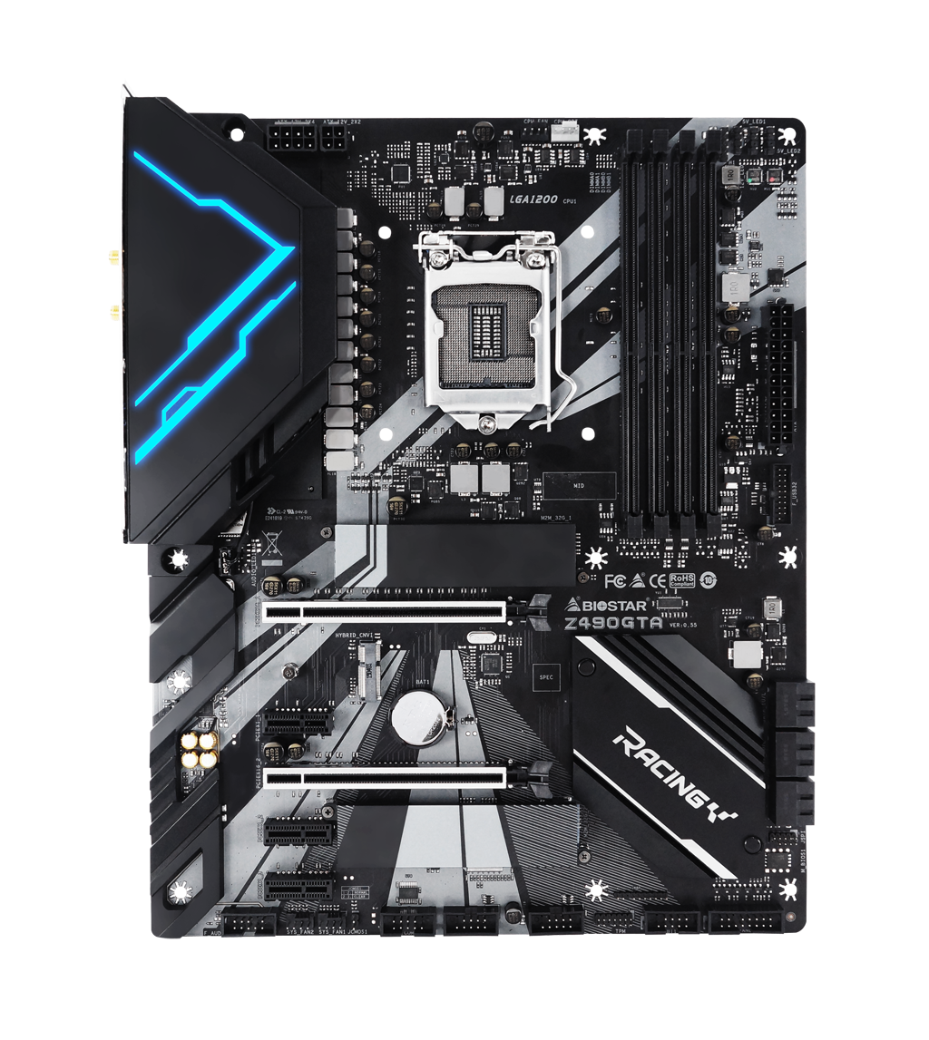 купить Материнская плата S-1200 Biostar Z490GTA EVO <ATX, 4xDDR4, HDMI, M2*2, WiFi Antenna Ports*2, TypeC*1, USB2.0*4, USB3.2*10> в Алматы