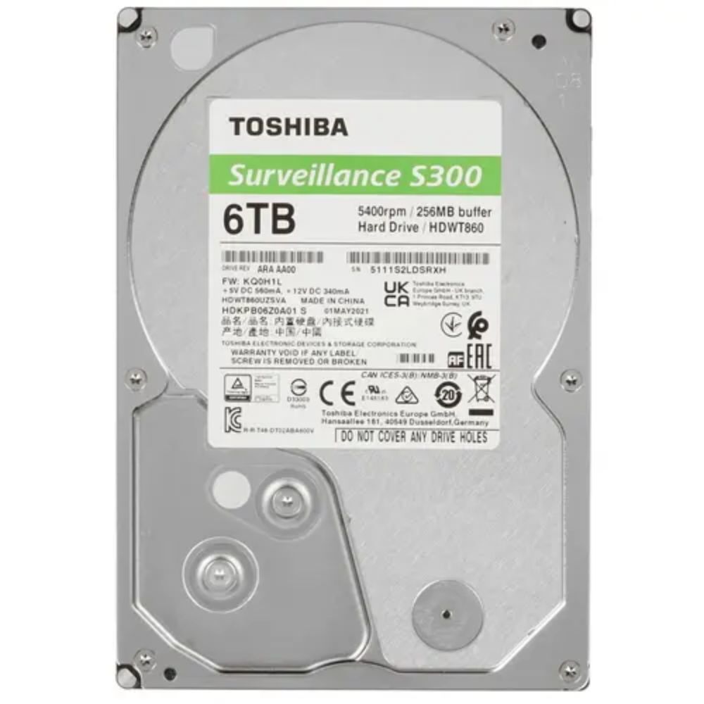 купить Жесткий диск Toshiba 6Tb, HDD, 3.5", 5400rpm, 256MB, SATA III 6Gb/s, HDWT860UZSVA в Алматы