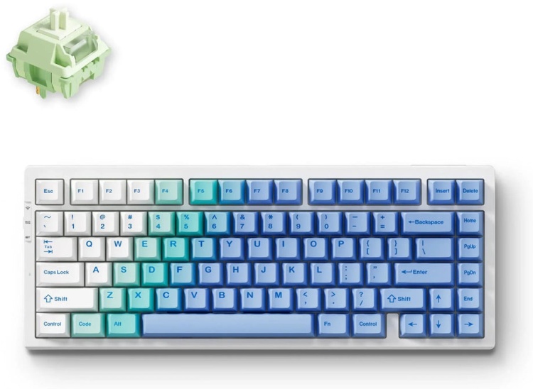 купить Клавиатура MCHOSE G75 PRO, Arctic Snow, Matcha Latte Switch V2, 80keys, EN, 8000mAh, Wireless в Алматы