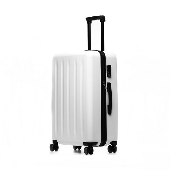 купить Чемодан, Xiaomi, Mi Trolley 90 Points Suitcase (Danube luggage) 24* (6970055340090), 5 вместительных отделений, Изностостойкий пластик и высококачественный полиэстер, Белый в Алматы