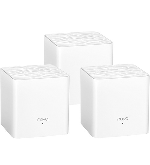 купить Беспроводная Mesh Система Tenda Nova MW3-2 (3-pack), Wi-Fi 5, AC1200 (300+867 Мбит/с), WAN, LAN в Алматы