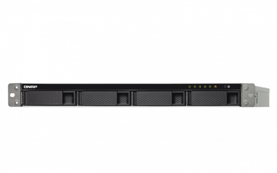купить Сетевой RAID-накопитель Qnap TS-453BU-RP-4G, 4 отсека 3,5*/2,5*, стоечное исполнение, 2 блока питания. Intel Celeron J3455 1,5 ГГц, 4 ГБ. Направляющие в комплект поставки не входят. в Алматы