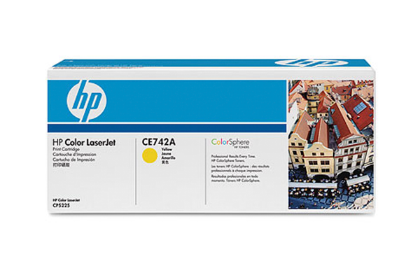 купить Картридж лазерный HP CE742A Yellow Print Cartridge for HP LaserJet CP5225, up to 7300  в Алматы