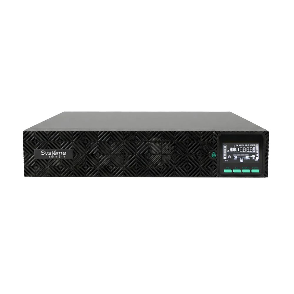 Купить Systeme Electric Smart-Save Online SRV 6000 ВA, 6000 Вт, 230 В, 1:1, 2U, конвертируемый форм-фактор, клеммы, размеры 440x600x86.6 мм в Алматы