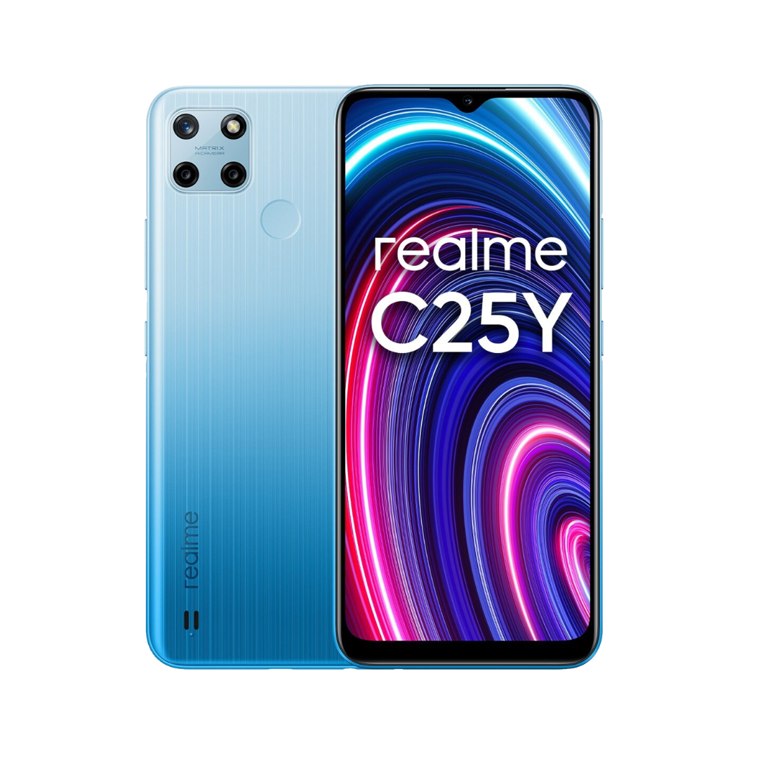 купить Смартфон realme C25Y 4+128GB RMX3269 blue в Алматы