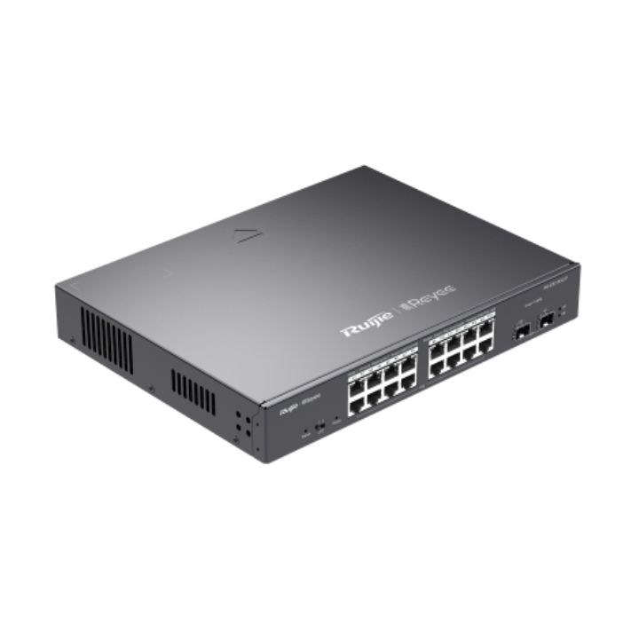 купить Коммутатор Reyee RG-ES218GC-P L2 PoE+(16x10/100/1000Base-T PoE+, 2xSFP uplink, 240W PoE power budget, 13" Rack Case) в Алматы