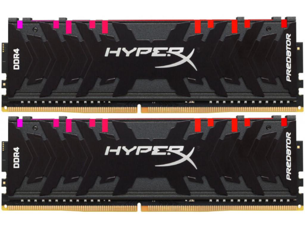 купить Модуль памяти Kingston HyperX Predator RGB HX436C18PB3AK2/64  DDR4 DIMM 64Gb KIT(4x16) 3600 MHz CL16 в Алматы