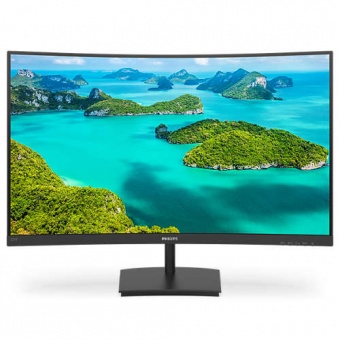 купить Изогнутый Монитор с Тонкой Рамкой и Высокой Контрастностью 27* PHILIPS 271E1SCA/00 VA, 1920x1080, 4мс, 250кд/м, 3000:1, Mega Infinity DCR, 1xVGA, 1xHDMI, Встроенные Колонки 2x3W, Угол Обзора 178/178, R1500, В комплекте: кабель HDMI, Цвет: Черный с Гл в Алматы