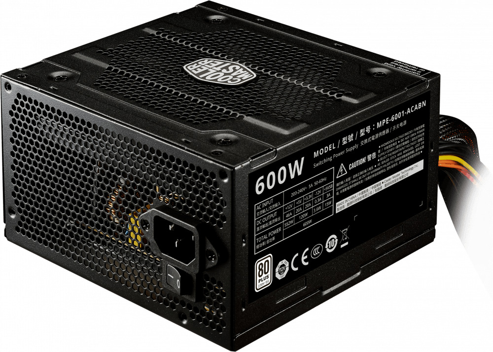 купить Блок питания CoolerMaster Elite V4 600W Вентилятор 12 см, 80PLUS, MPE-6001-ACABN в Алматы