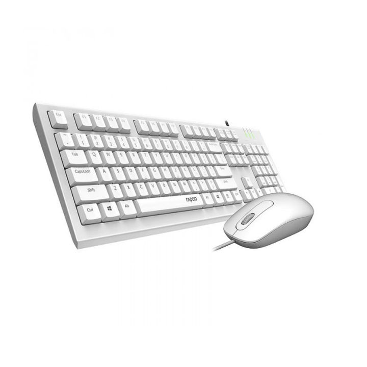 купить Комплект Клавиатура + Мышь Rapoo X120PRO White в Алматы