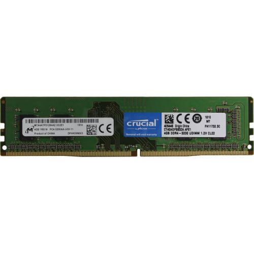 купить Оперативная память  8GB KIT (4Gbx2) DDR4 3200MHz Crucial PC4-25600 CL=22 SRx16 1.2V UDIMM 288pin CT2K4G4DFS632A в Алматы