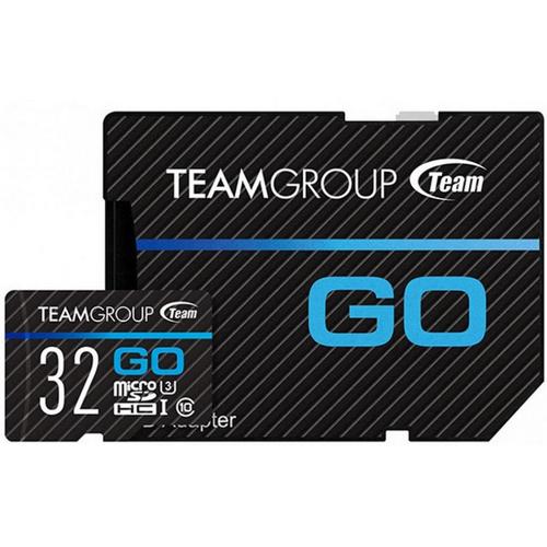 купить Карта памяти Team Group Go  MicroSD 32GB U3 TGUSDH32GU303, Read: 90MB/sec; Write: 45MB/sec,+ SD Adapter в Алматы
