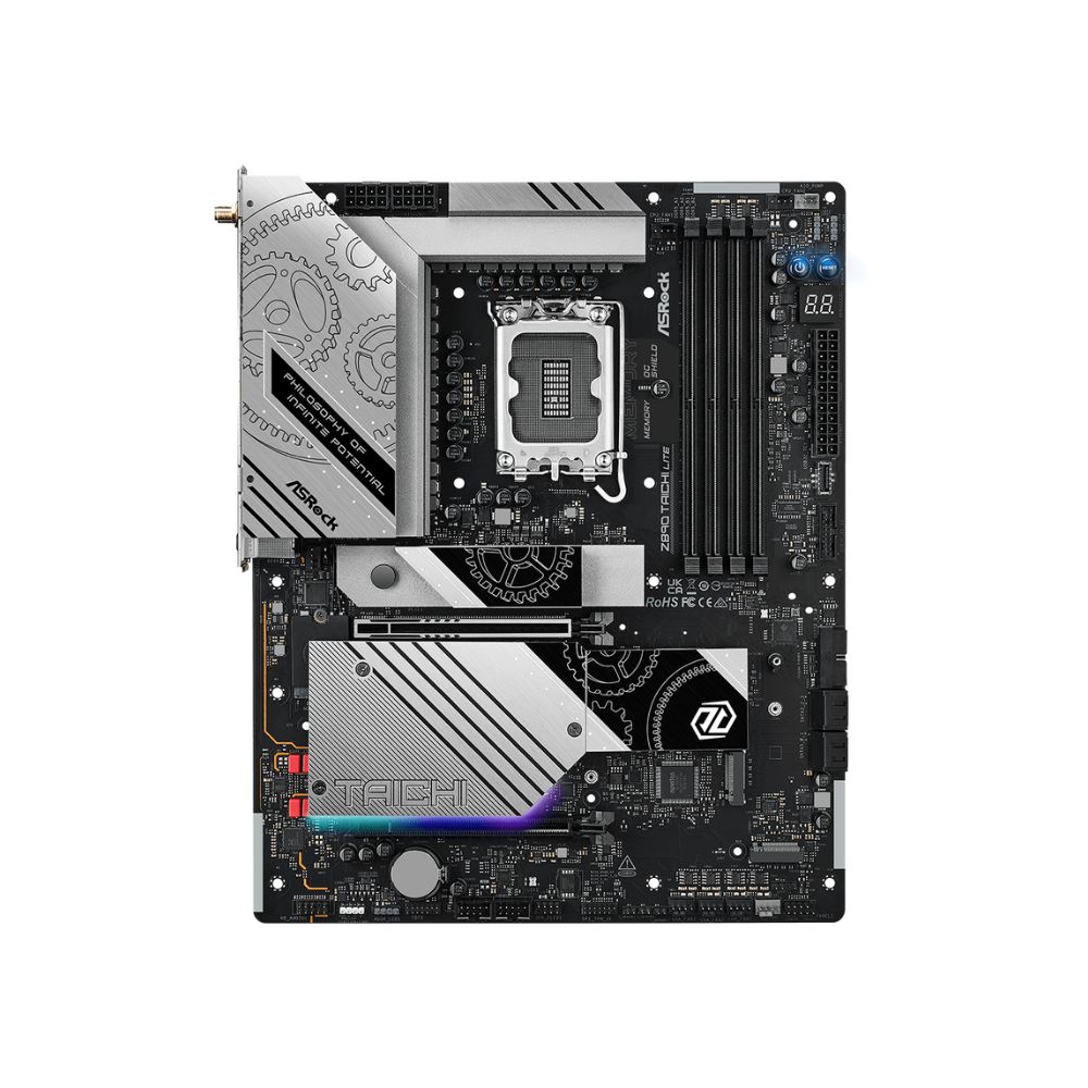 купить Материнская плата ASRock Z890 TAICHI LITE LGA1851 4xDDR5 4xSATA 6xM.2 HDMI Type-C ATX в Алматы