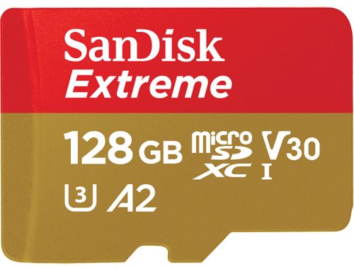 купить SanDisk Extreme microSDXC 128GB for Action Cams and Drones + SD Adapter 160MB/s A2 C10 V30 UHS-I U3; EAN: 619659170714 в Алматы