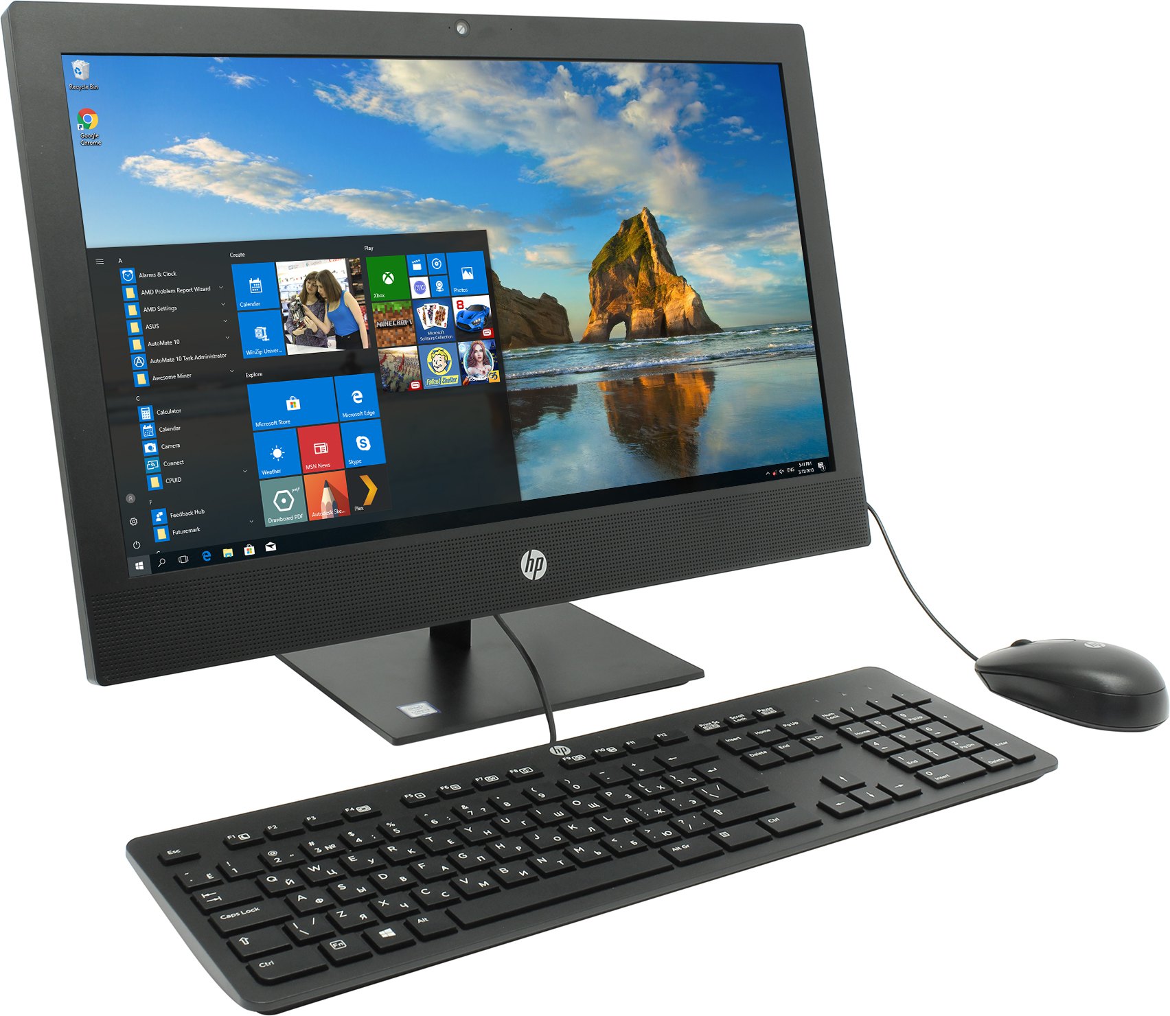 купить Моноблок HP Europe/ProOne 400 G4 AIO NT/Core i3/8100T/3,1 GHz/4 Gb/1000 Gb/DVD+/-RW/Graphics/UHD 630/256 Mb/Windows 10/Pro/64/20 **/HD+/1600x900 Pix/H в Алматы