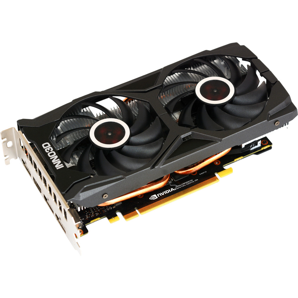 купить Видеокарта INNO3D, RTX 2060, TWIN X2, N20602-06D6-1710VA15L, 6GB GDDR6, 192bit, DVI, HDMI, 3xDP, RTL в Алматы