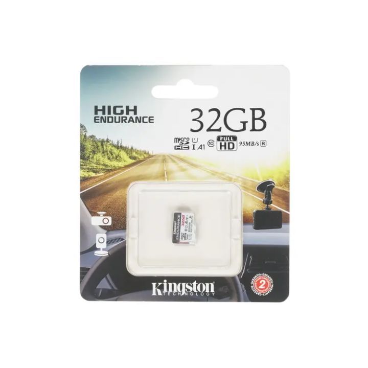 купить Карта памяти для видеонаблюдения Kingston 32GB microSDHC Endurance 95R/30W C10 A1 UHS-I, без адаптера, SDCE/32GB в Алматы