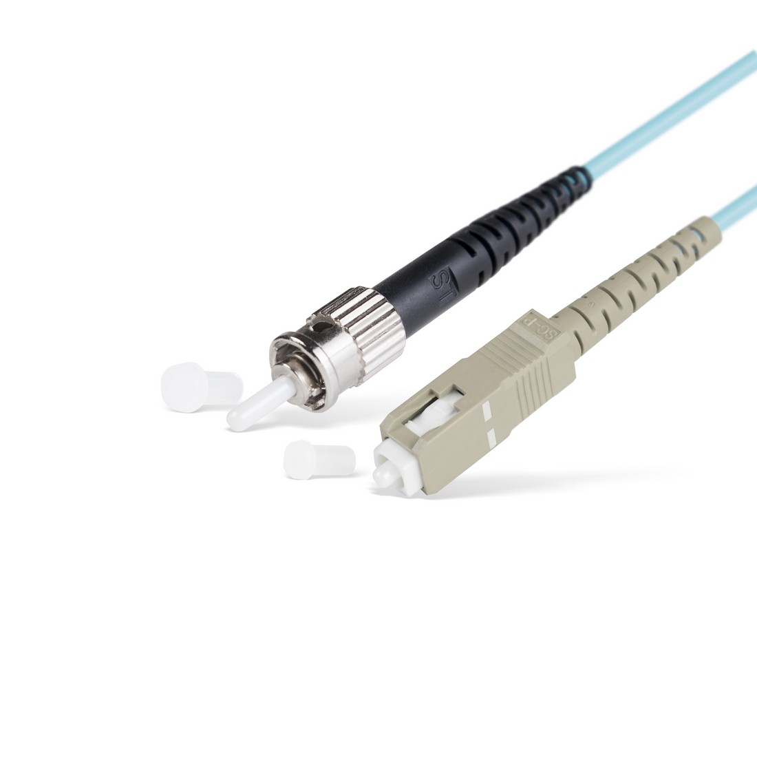 купить Патч Корд Оптоволоконный,, SC/UPC-ST/UPC MM OM3 50/125 Duplex 3.0мм 1 м, Голубой, Пол. Пакет в Алматы