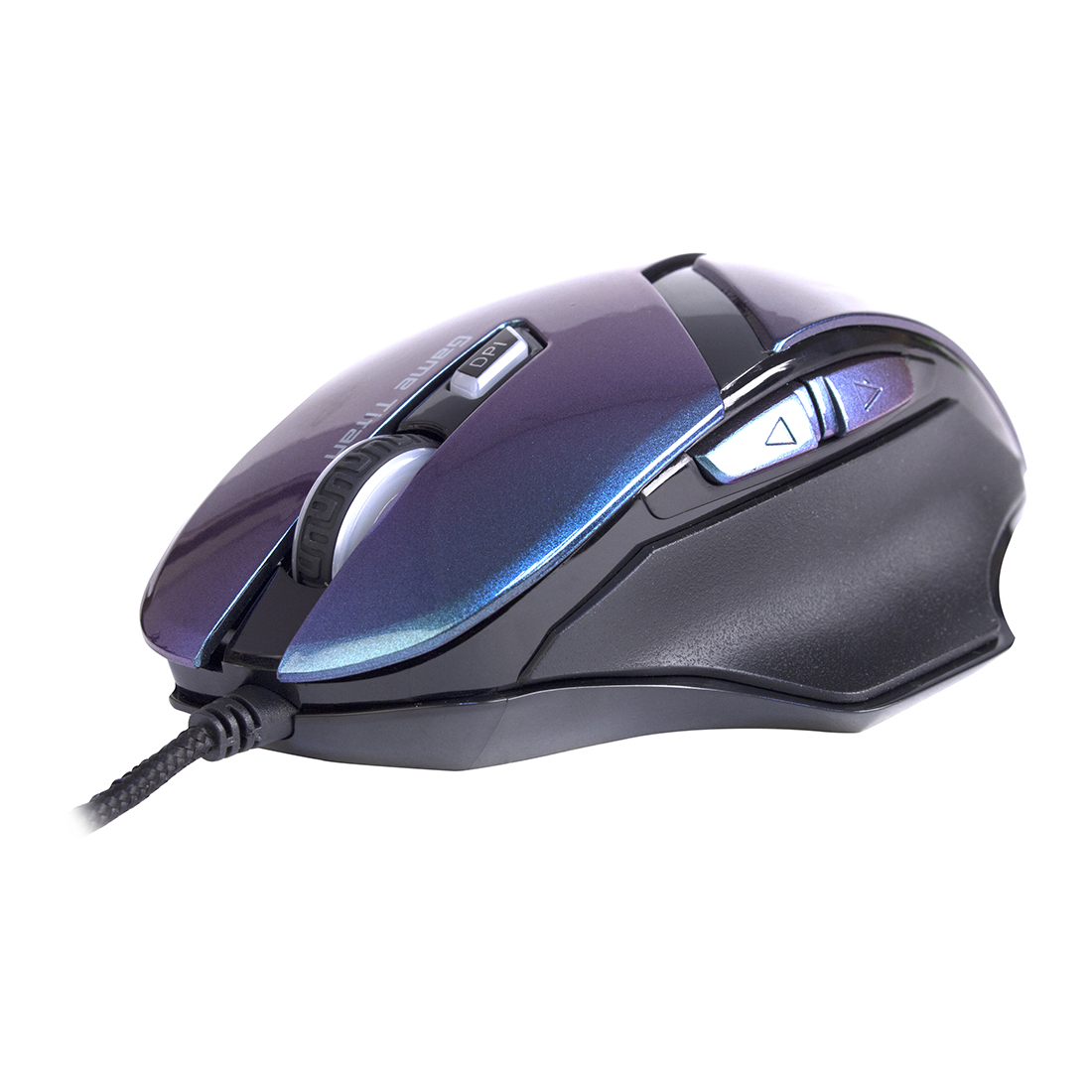 купить Мышь, Delux GT, GTM-612OUC Pro, Игровая, Оптическая, 1000-10 000dpi, Позолоченный кабель в тканевой оплётке, 6 макромодулей, Частота сканирования до 1000Hz, Длина кабеля 1,6 метра, Хамелеон в Алматы