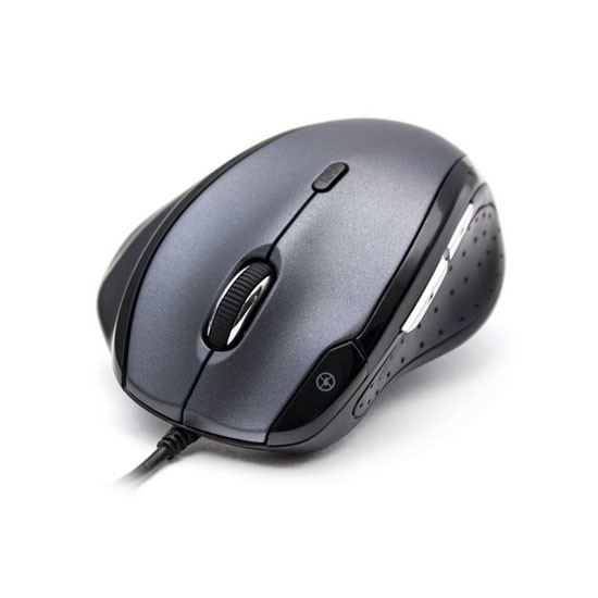 купить Мышь, Delux, DLM-620OUB, 7D, Оптическая, 1000-1600-2400dpi, USB, Функция возврата курсора в центр экрана, Дополнительные кнопки (функциональные), Длина кабеля 2 метра, Размер: 109,85*85,85*42,7 мм., Чёрно-Серый в Алматы