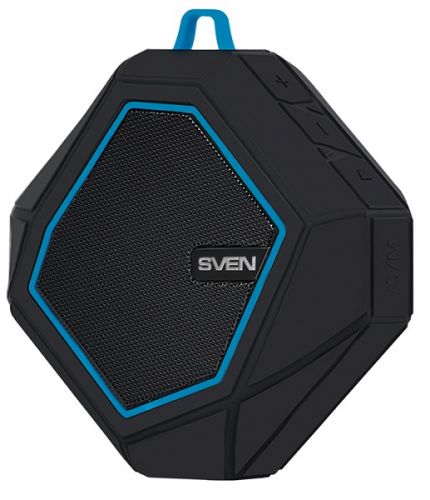 купить SVEN PS-77, black-blue (5W, Waterproof (IPx5), Bluetooth, microSD, FM, 600mA*h) /  в Алматы