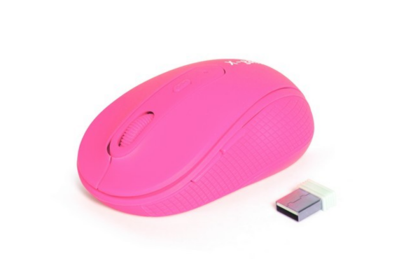 купить Мышь, X-Game, XM-810OGP, Оптическая, 1200/2400dpi, Беспроводная, 2.4ГГц, Батарейки в комплекте, Неоново-Розовый в Алматы