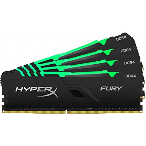 купить ОЗУ Kingston Hyper X Fury RGB 64Gb (16x4)/3600 CL18, 1.35V, HX436C18FB4AK4/64 в Алматы