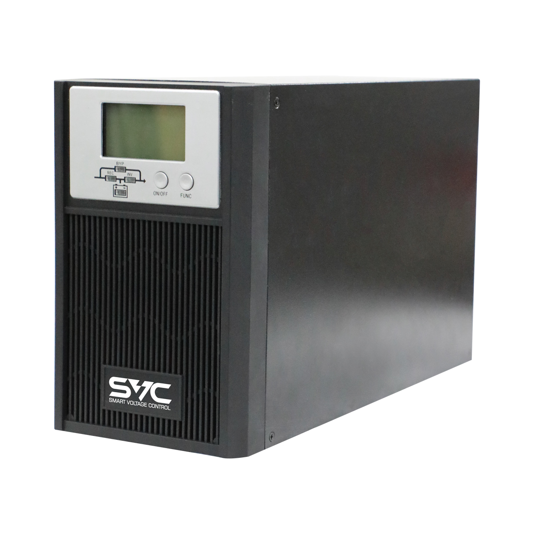 купить UPS SVC PTS-1KLN-LCD, 1000VA, 1000W, 3x12V/7Ah, 2xSchuko, AVR 110-300V, USB, 2xRJ45, RS-232, Black в Алматы