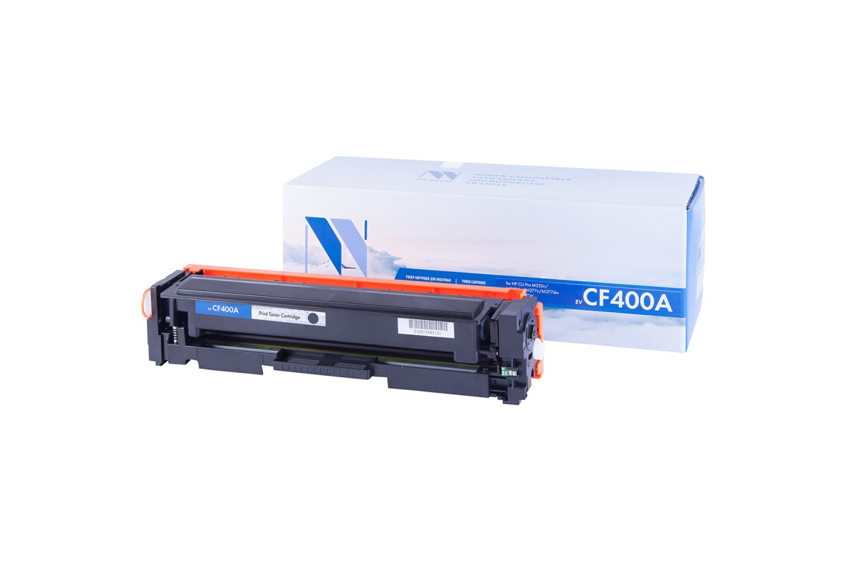купить Картридж NVP совместимый HP CF400A Black для LaserJet Color Pro M252dw/MFP-M277dw (1500k)                                                                                                                                                                  в Алматы