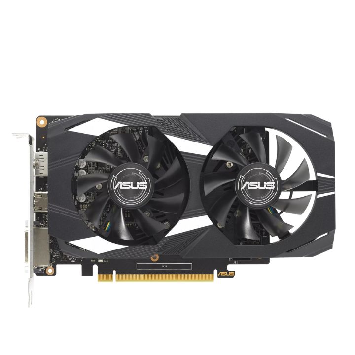 купить Видеокарта ASUS GeForce GTX1650 OC 4Gb GDDR6 128bit DVI HDMI DP HDCP DUAL-GTX1650-O4GD6-P-V2 в Алматы