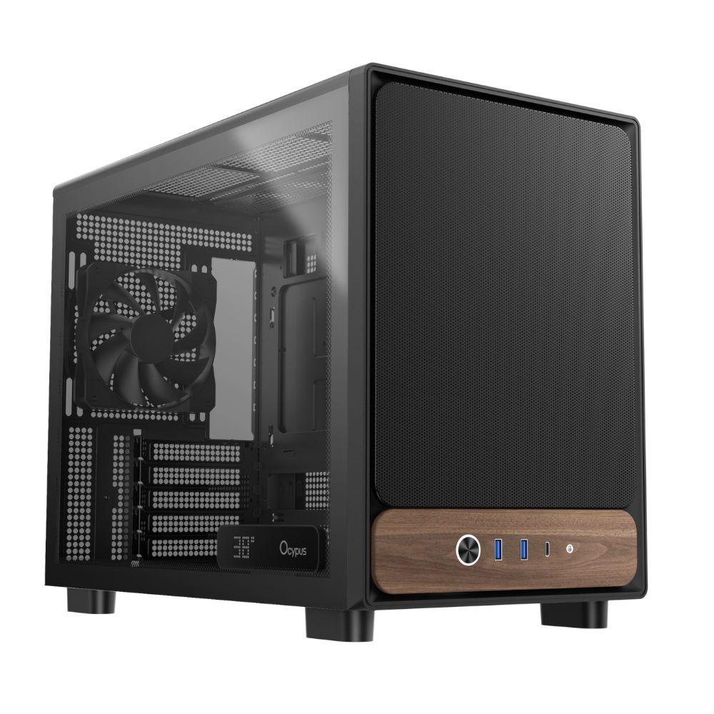 Купить Корпус Ocypus Delta C40 BK Digital mATX/mini-ITX 2xUSB3.0 1xType-C 1xAudio Черный Delta-C40-BKG300XX-GL в Алматы