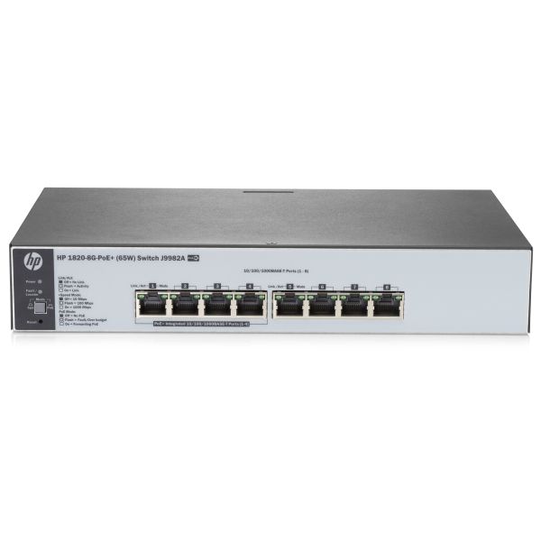 купить Коммутатор J9982A HPE OfConnect 1820 (65W) L2 Switch (4xRJ-45 10/100/1000 PoE+ ports, 4xRJ-45 10/100/1000 ports) в Алматы