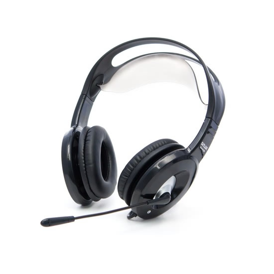 купить Наушники, Delux, DLH-4180, Микрофон, Чёрный в Алматы