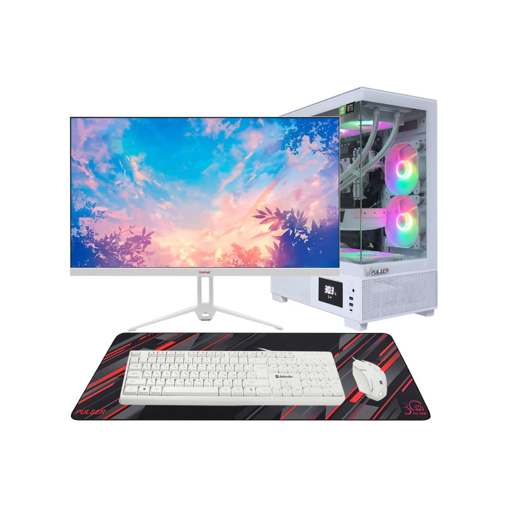 купить Core i7-14700F-2.1GHz/B760/RAM 32GB/SSD 1TB (M.2)/RTX5070-12GB/no DVD/850W/Монитор 27" Sanc 180Hz в Алматы