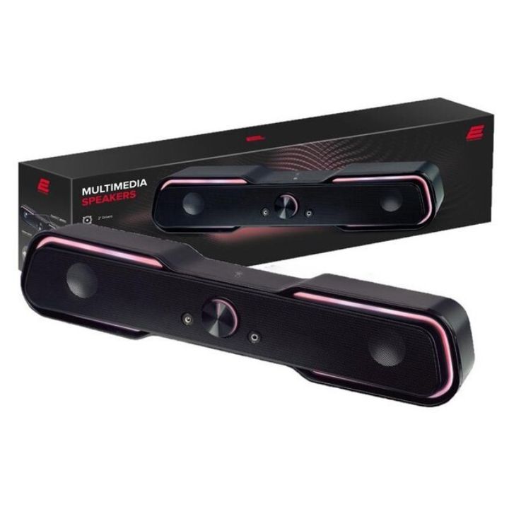 купить Акустическая система 2E PCS101 RGB, 2.0, USB, Black в Алматы