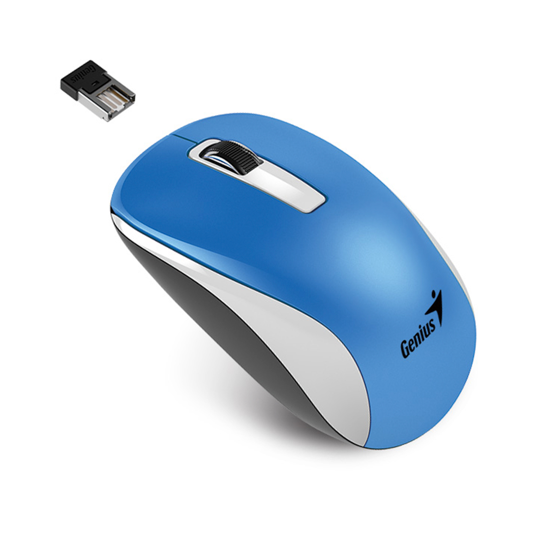 купить Компьютерная мышь Genius NX-7010 WH+Blue в Алматы